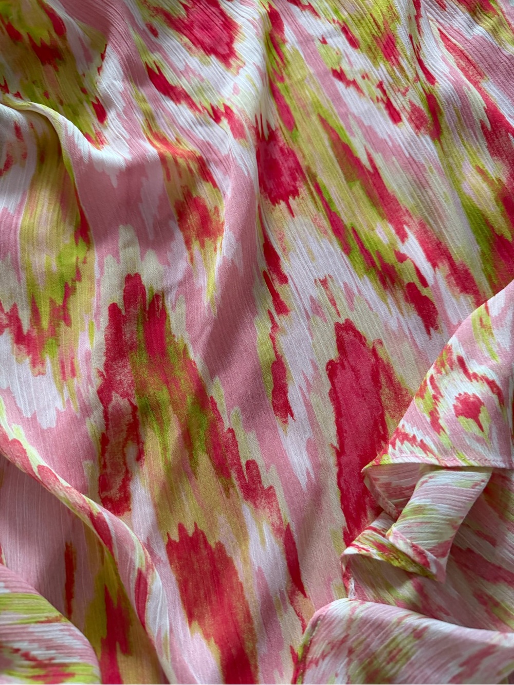 Ramy Brook Pink and Yellow Watercolor Ruffle Dress - Picture 4 of 4
